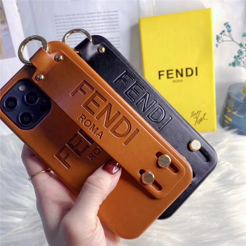 FENDI スマホケース iPhone15/15pro ベルト付き iphone14pro maxケース