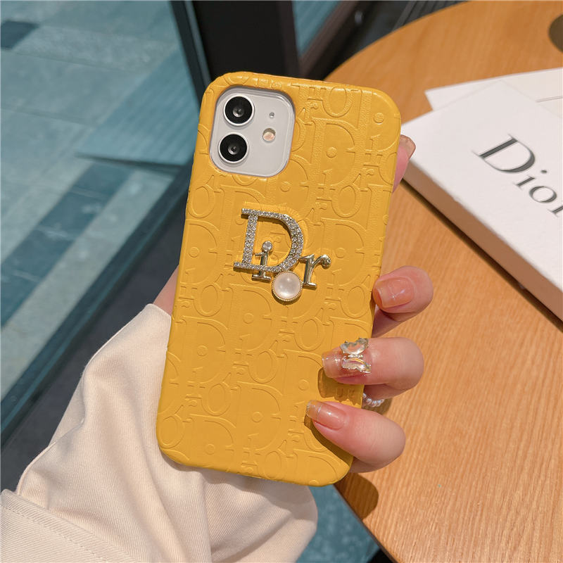 iphonecaseiPhone13 pro ケース  DIOR イエロー