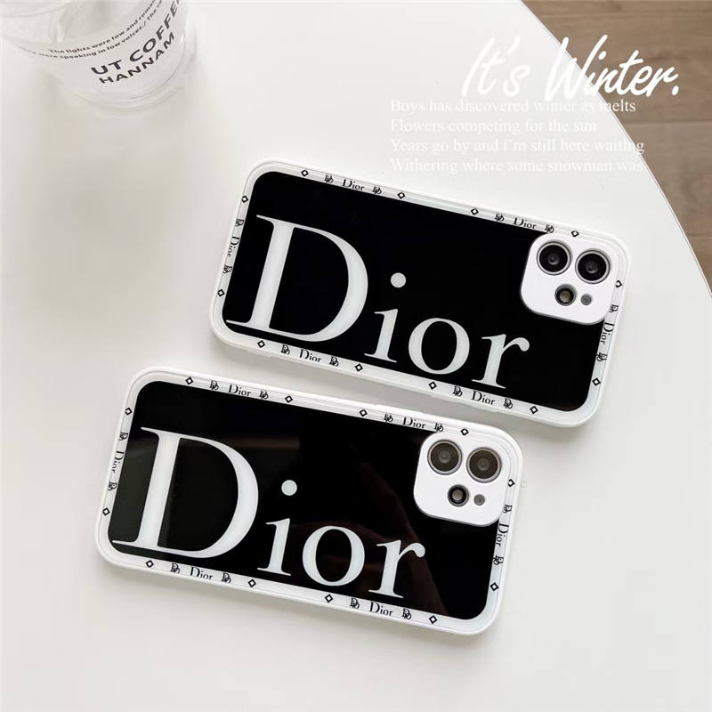 dior スマホケース iphone15/15pro ガラスケース ディオール風 iphone14/13pro max ケース カメラまで保護 アイフォン12pro/11/xs max ケース 男女兼用 オシャレ