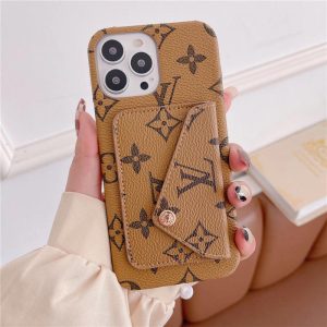 Louis Vuitton iPhoneケース カードポケット付き Louis vuitton アイフォン13pro/14ケース カードポーチ付き ルイ