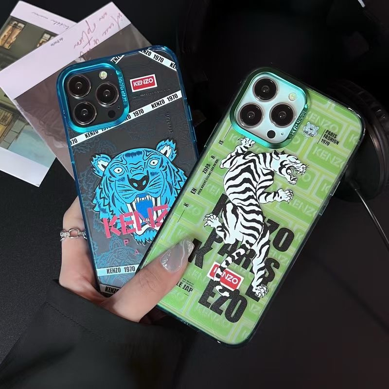 ◆新品◆KENZO タイガー　iPhone X/XSケース　ブルー