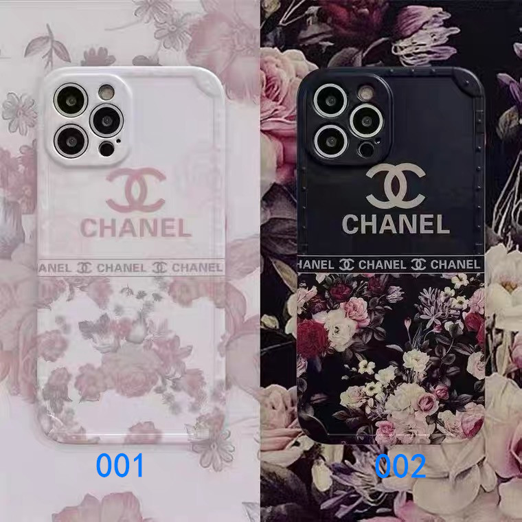 スマホケース 花 柄 ブランド chanelパロディ iphone16/15