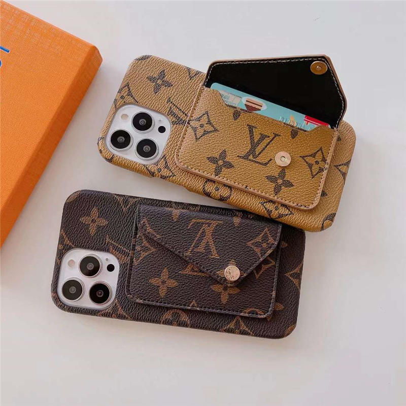 Louis Vuitton iPhone XS レザーケース カードポケット付き ルイヴィトン iphone17/17proケース カード収納 メンズ ハイ