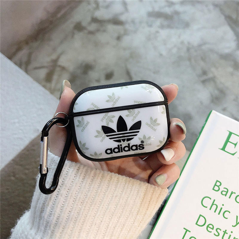 airpods pro2 ケース アディダス airpods1/2 airpods 第三世代 ケース 高校生 人気 adidas風 エアポッツケース ブランド 充電