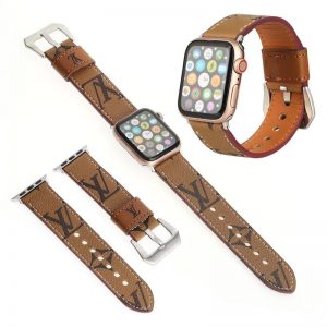 apple watch レザーバンド ヴィトン風 アップルウォッチ6 7 8 se バンド ブランド メンズ 腕時計 ベルト 交換 おしゃれ