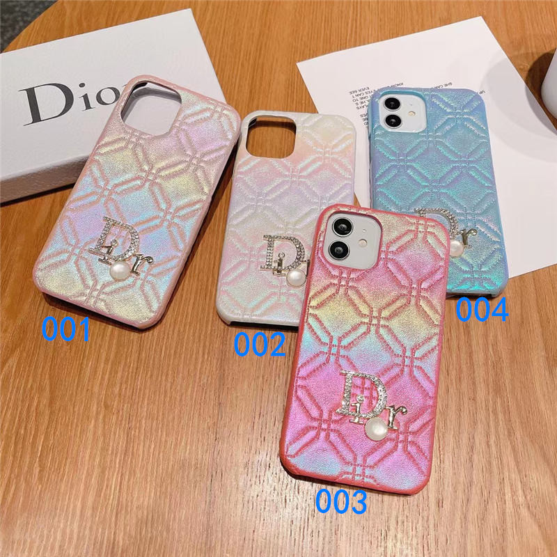 美品!! ディオール Dior iPhone15ProMax ケース ハート 黒（dior 