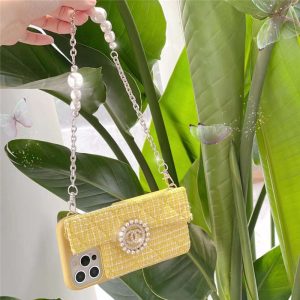 シャネル iphone15/15プロ ケース カード 収納 iphone14plus/14promax ケース パールチェーン chanel風 iphone13/12 カバー かわいい