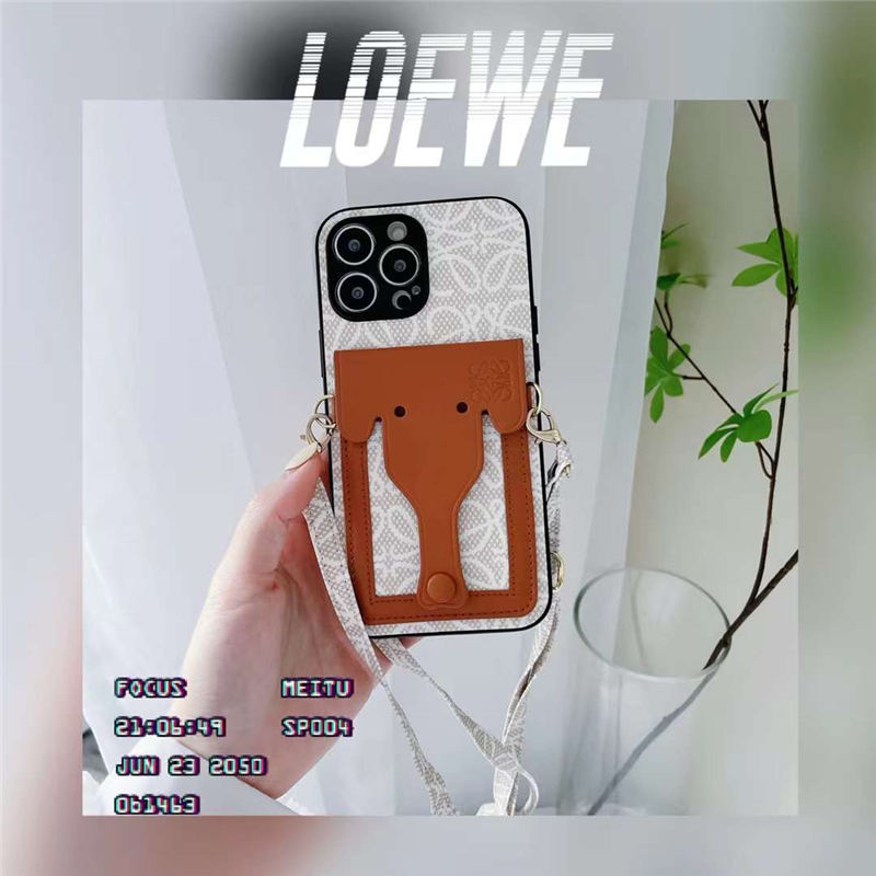 ロエベ 携帯 ケース ショルダー iphone13 ゾウ loewe iphone13pro  