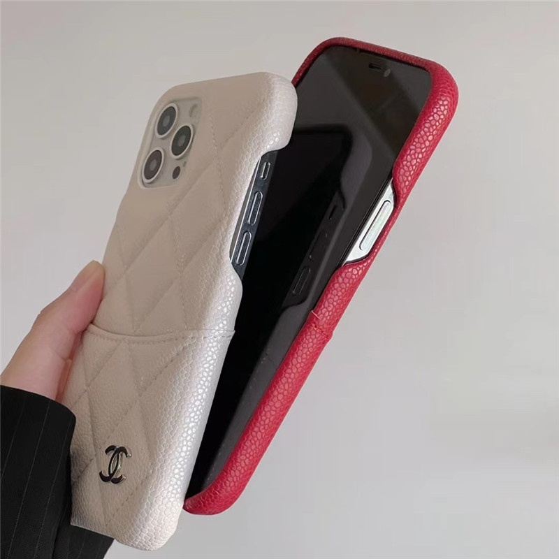 iphone air/17pro ケース カード収納 シャネル アイフォン15/15promax 
