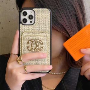 シャネル ツイード iphone17/16pro ケース 女子 iphone16plus/15pro スマホケース 布 カード入れ iphone13promax/14/13pro カバー 秋 かわいい