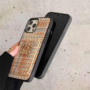 シャネル ツイード iphone17/16pro ケース 女子 iphone16plus/15pro スマホケース 布 カード入れ iphone13promax/14/13pro カバー 秋 かわいい