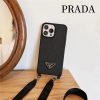プラダ iphone17pro/16proケース ショルダー prada iphone15 黒 女子 ケース ストラップ付き iphone14/14proケース ブランド iphone13/12promaxケース レディース メンズ