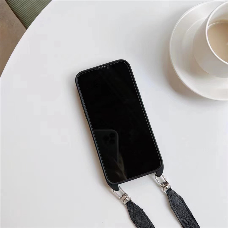PRADA iPhone15proケース ストラップ付き ブラック iPhone15Pro海外 プラダ スマホケース 黒 ストラップ付き - メルカリ