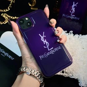 Alternative view of ysl iphone15/15pro/14proパープルに合うケース ブランド サンローラン iphone14plus/13/12 ケース 紫 ソフトケース 男女兼用