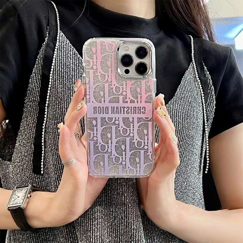 キラキラ iphone15/15proケース dior風 iphone14promaxケース くすみピンク 女子 韓国