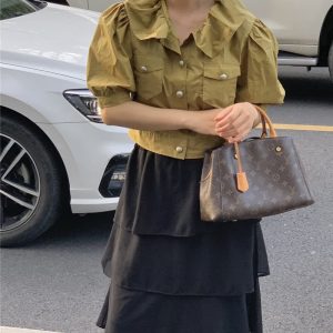 モンテーニュ ルイ ヴィトン ショルダー バッグ エレガント ヴィトン コピー 2way バッグ 人気 普段使い 通勤 バッグ レディース 30代 40代