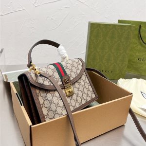 Alternative view of gucci オフィ ディア ショルダーバッグ レトロ グッチコピー ハンドバッグ ダブルG 斜めがけバッグ 人気