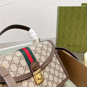 gucci オフィ ディア ショルダーバッグ レトロ グッチコピー ハンドバッグ ダブルG 斜めがけバッグ 人気
