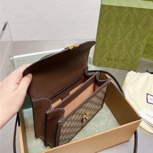 gucci オフィ ディア ショルダーバッグ レトロ グッチコピー ハンドバッグ ダブルG 斜めがけバッグ 人気