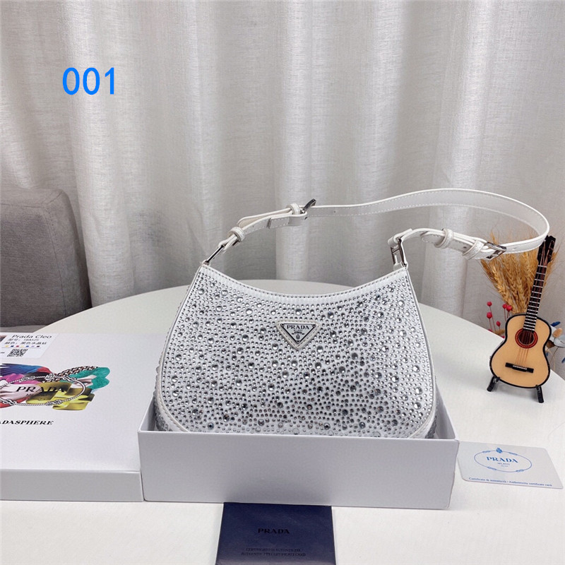 プラダ クレオ クリスタル サテン バッグ PRADA キラキラ バッグ  