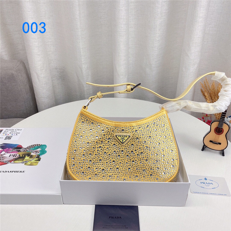 プラダ クレオ クリスタル サテン バッグ PRADA キラキラ バッグ  