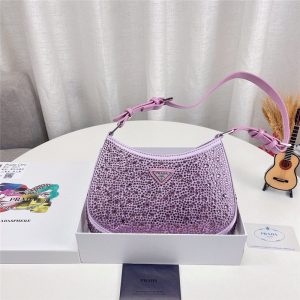 Alternative view of プラダ クレオ クリスタル サテン バッグ PRADA キラキラ バッグ パーティー 宴会 ショルダーバッグ ブランドコピー カバン おしゃれ 女性