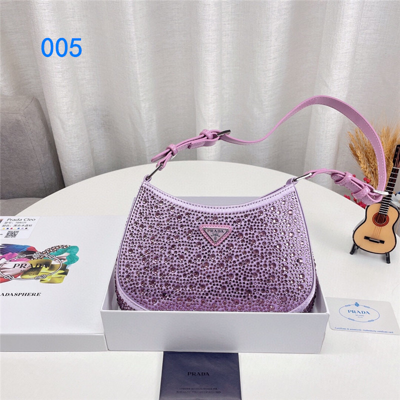 プラダ クレオ クリスタル サテン バッグ PRADA キラキラ バッグ パーティー 宴会 ショルダーバッグ ブランドコピー カバン おしゃれ 女性