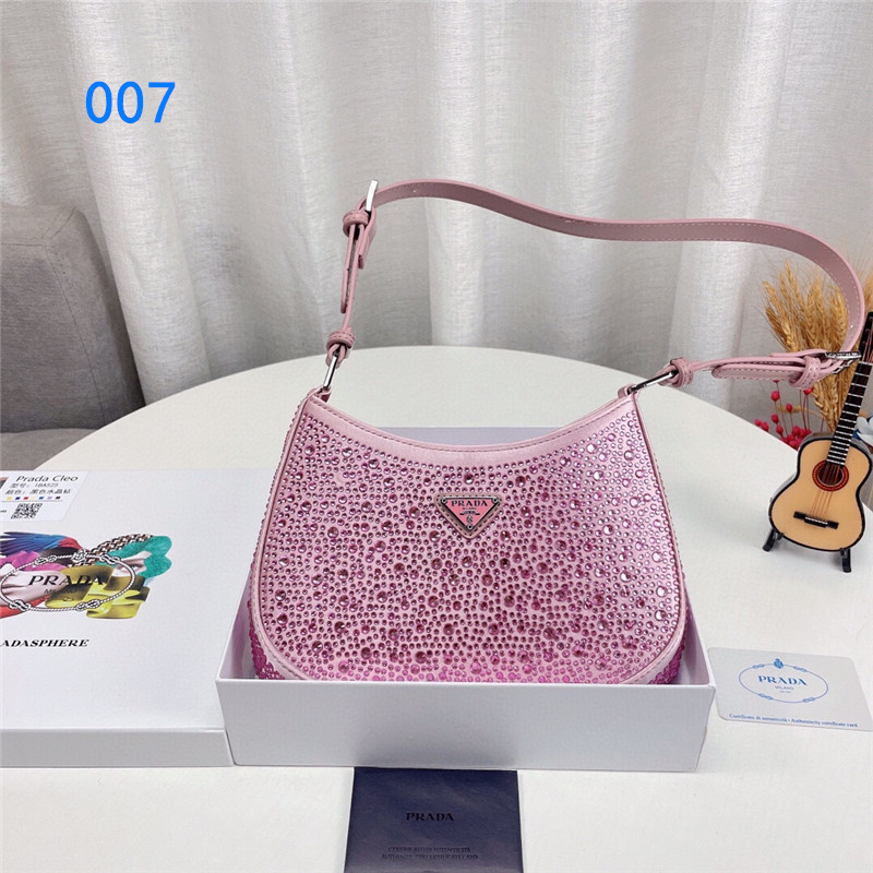 プラダ クレオ クリスタル サテン バッグ PRADA キラキラ バッグ  