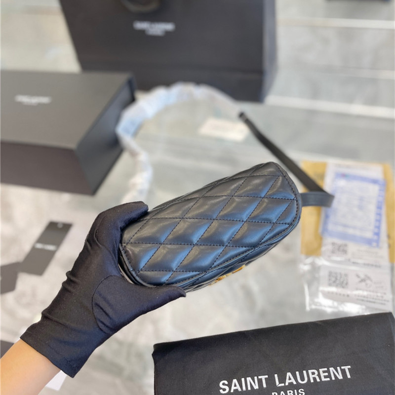 サンローラン ジューン ボックスバッグ YSL ショルダーバッグ キルティングレザー スクエア ポーチ 斜 めがけ バッグ レディース 人気