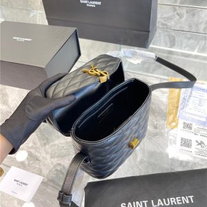 サンローラン ジューン ボックスバッグ YSL ショルダーバッグ キルティングレザー スクエア ポーチ 斜 めがけ バッグ レディース 人気