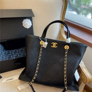 シャネル トート バッグ ショルダー chanel マザーズ バッグ おすすめ レザー 通勤 バッグ 女性 軽い 肩掛け ハイ ブランド カバン 高級