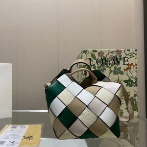 ロエベ ウーブン バスケット バッグ loewe バスケット バッグ 2way ショルダーバッグ レディース ハンドバッグ 可愛い