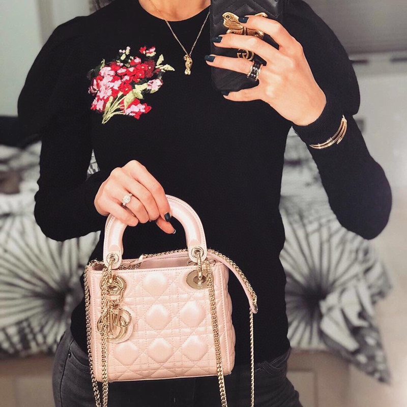 【小さな宝物★】【Dior】レディ ディオール スーパーミニバッグ クリスチャンディオール ミニマイクロバッグ レディディオール