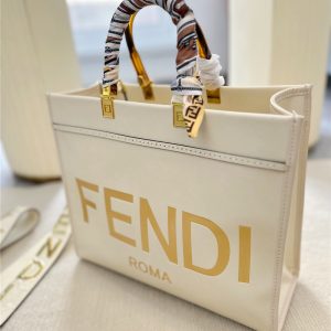 フェンディ トート バッグ ショルダー べっ甲ハンドル fendi バッグ 人気 a4 トート バッグ レディース 通勤 通学