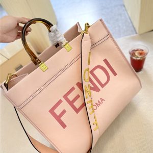 フェンディ トート バッグ ショルダー べっ甲ハンドル fendi バッグ 人気 a4 トート バッグ レディース 通勤 通学