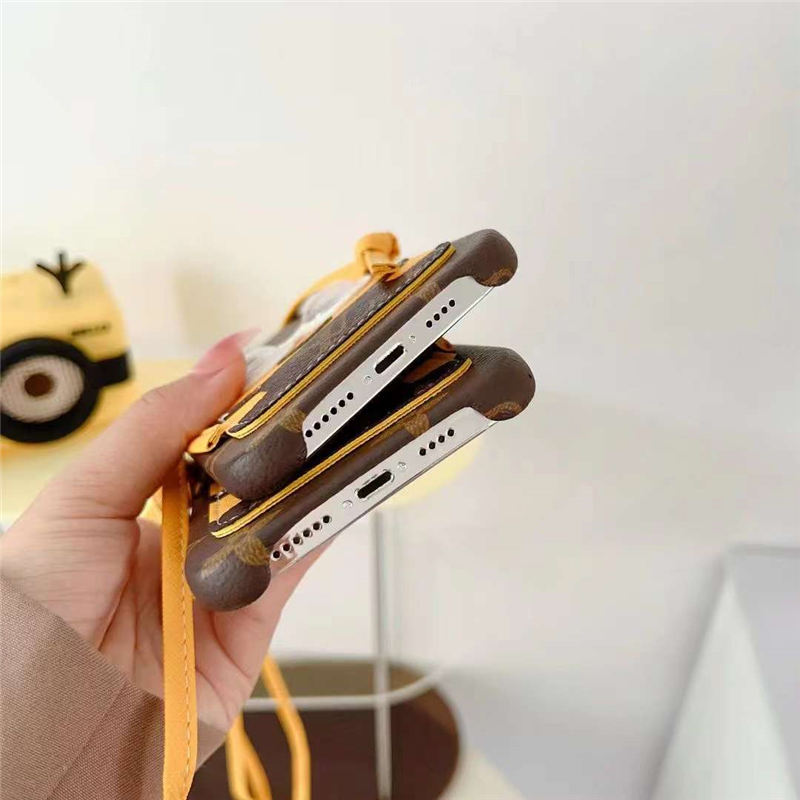 ルイヴィトン ミニオンズ iphone16/15pro ケース キャラクター iphone14/14pro ショルダー ケース ヴィトン 新作 iphone13/12/11ケース カード収納 可愛い