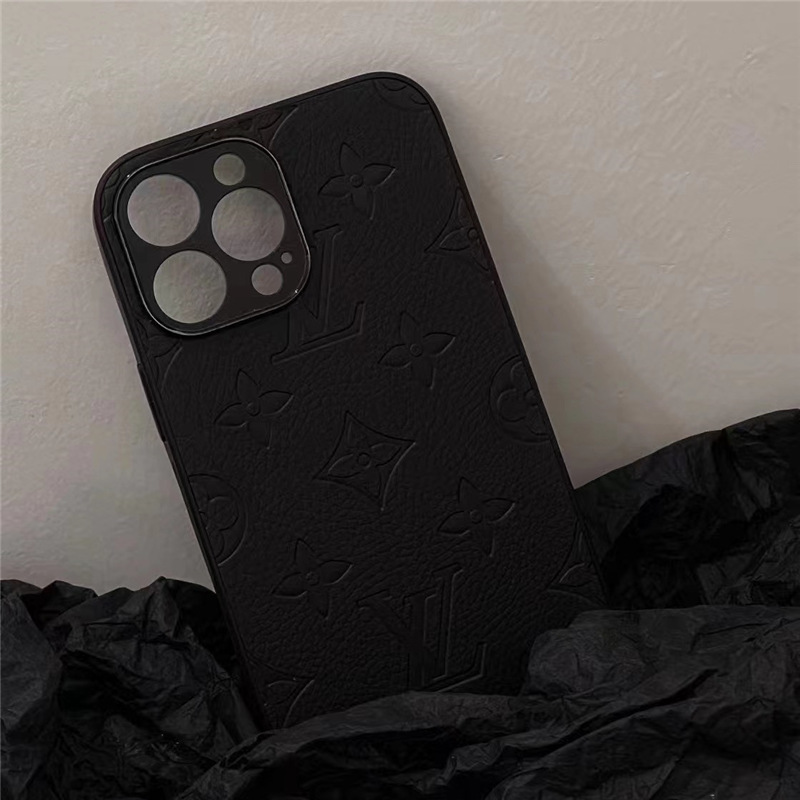 【正規品】ルイヴィトン iPhone14pro ケース レザー モノグラム 黒