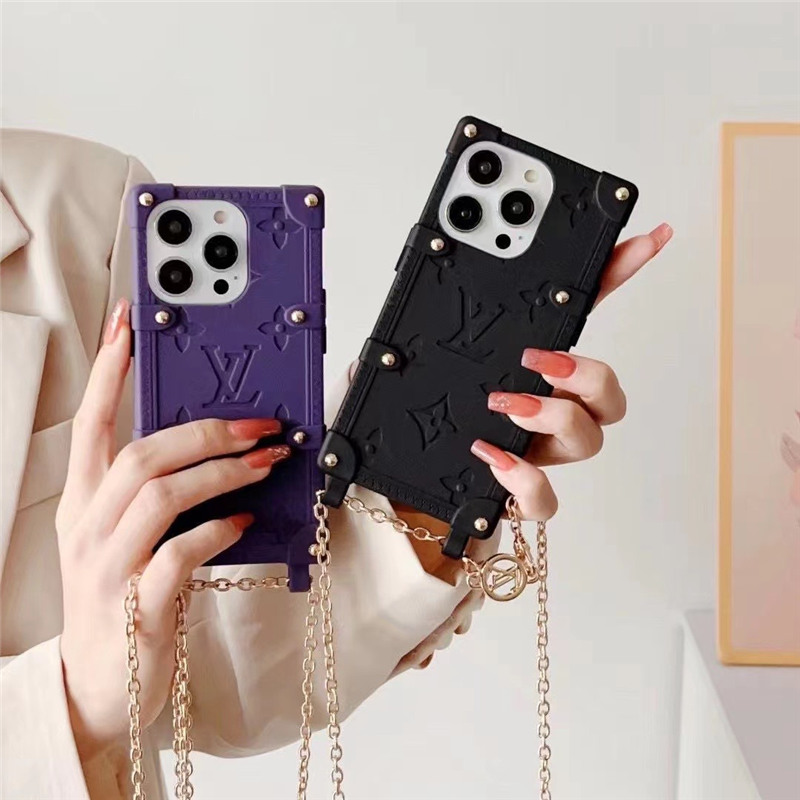ルイ ヴィトン スマホ ショルダー iphone16/15pro ケース 斜めがけ スクエア iphone14/13promaxケース ブランド コピー iphone ケース 人気 女子 ハイブランド