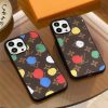 草間 彌生xルイ ヴィトン アイ フォン17/16proケース iphone15/14promaxケース ハイ ブランド vuitton スマホケース iphone13/12 ケース ブランド 可愛い iphone ケース 芸能人