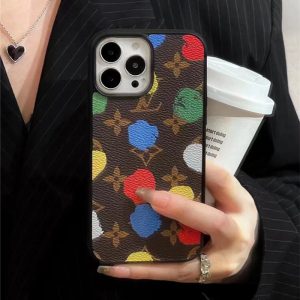 草間 彌生 ルイ ヴィトン アイ フォン16/15proケース iphone14