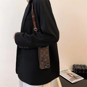 Alternative view of ルイ ヴィトン iphone17/17pro ケース ショルダー iphone16pro ケース カード 収納 iphone15pro/14/13 ケース 大人 可愛い スマホケース 女性 20代 30代