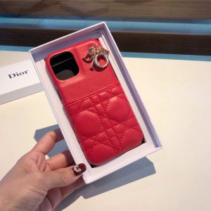 Lady dior iPhone17/17proケース カード収納 iphone16/15pro max ケース ディオール iphone14/13/12ケース ハイブランド 女子 スマホケース レザー おしゃれ