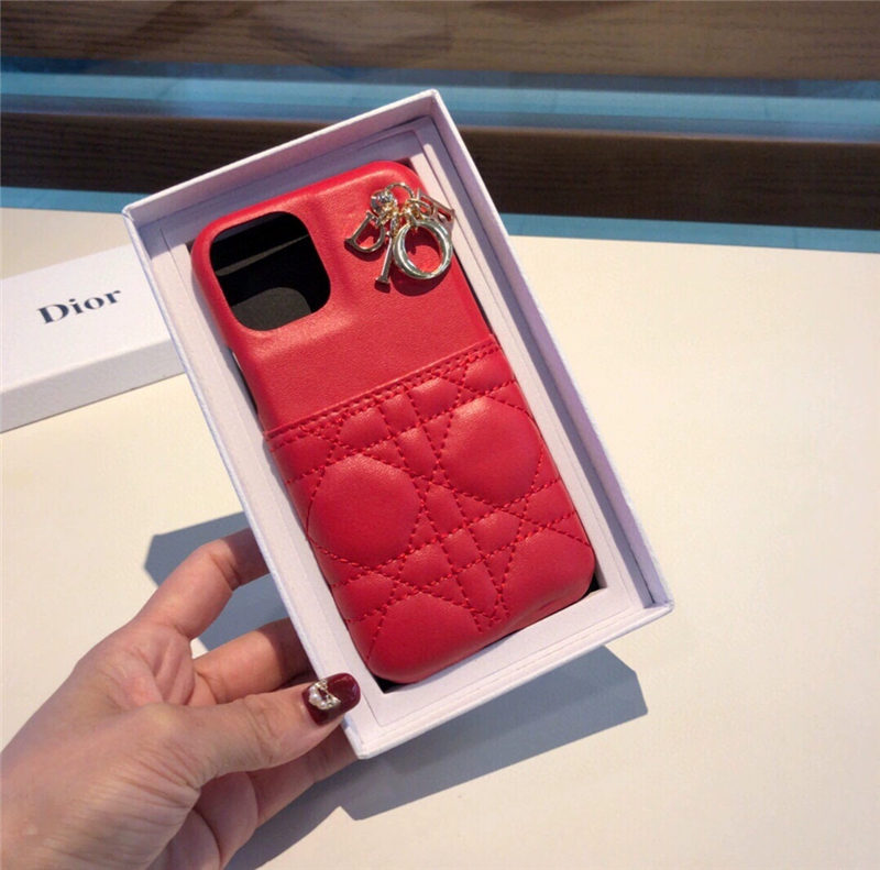 Lady dior iPhone15/15proケース カード収納 iphone14/14promaxケース