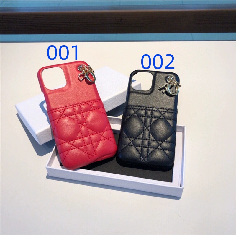Lady dior iPhone15/15proケース カード収納 iphone14/14promaxケース