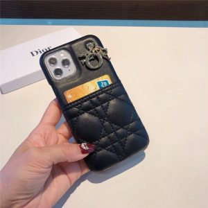Alternative view of Lady dior iPhone17/17proケース カード収納 iphone16/15pro max ケース ディオール iphone14/13/12ケース ハイブランド 女子 スマホケース レザー おしゃれ