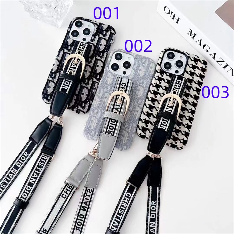 iphone17/17air ケース ディオール dior アイフォンケース16/16pro スマホ ショルダー ブランド iphone15ケース ベルト付き iphone14pro max ケース 斜めがけ ハイブランド