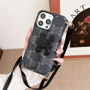 セリーヌ iphone17/17pro ケース iphone16/16pro ケース ブランド レディース iphone15/14pro max ケース ショルダー ブランド iphone ケース celine iphone13 ケース カード 収納