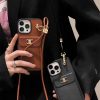 セリーヌ iphone17/17proケース celine スマホケース iphone16/15plus ケース カード 収納 ブランド iphone14/13ケース ネックストラップ iphone12/11pro/xs/xrケース 肩掛け おすすめ