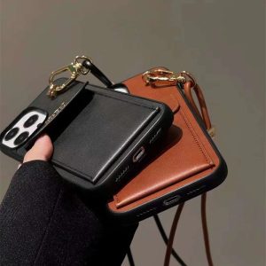 セリーヌ iphone17/17proケース celine スマホケース iphone16/15plus ケース カード 収納 ブランド iphone14/13ケース ネックストラップ iphone12/11pro/xs/xrケース 肩掛け おすすめ