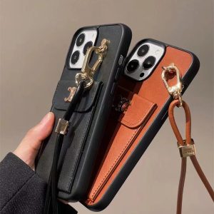 セリーヌ iphone17/17proケース celine スマホケース iphone16/15plus ケース カード 収納 ブランド iphone14/13ケース ネックストラップ iphone12/11pro/xs/xrケース 肩掛け おすすめ